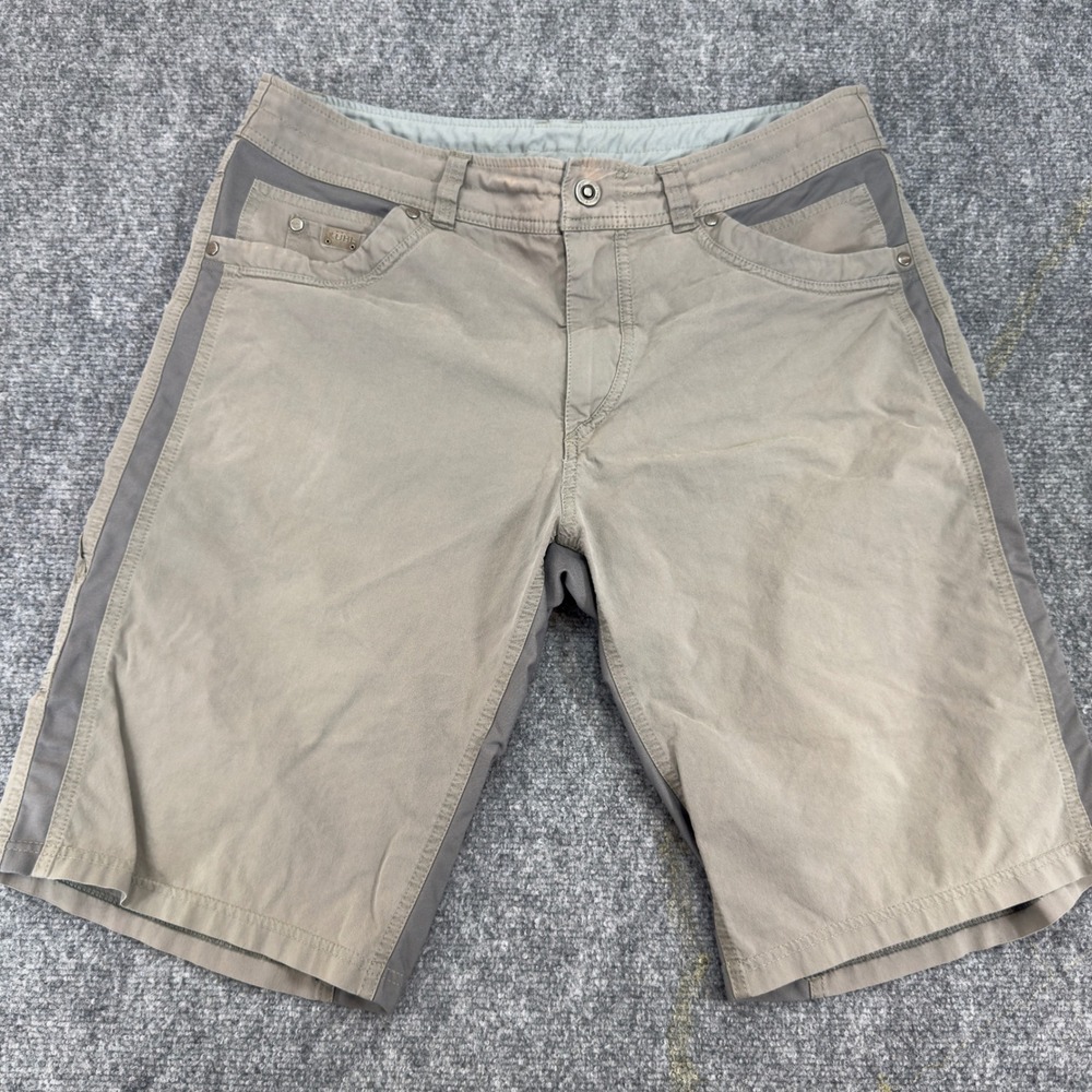 KUHL Renegade Cargo Hiking Shorts Khaki Tan Size 36